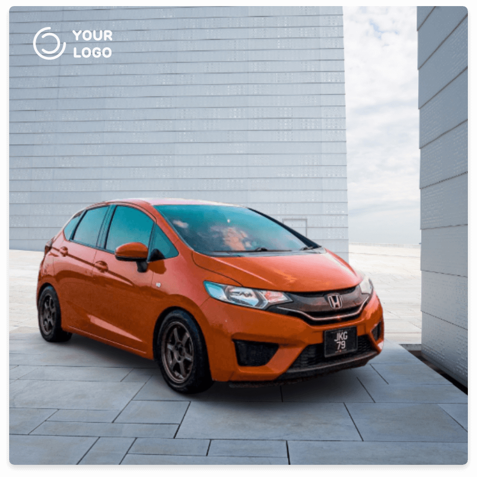 Image with applied design